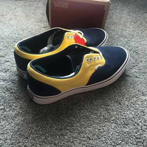 NEW Vans Comfycush Era Dress Blue Yellow - Picture 4 of 4